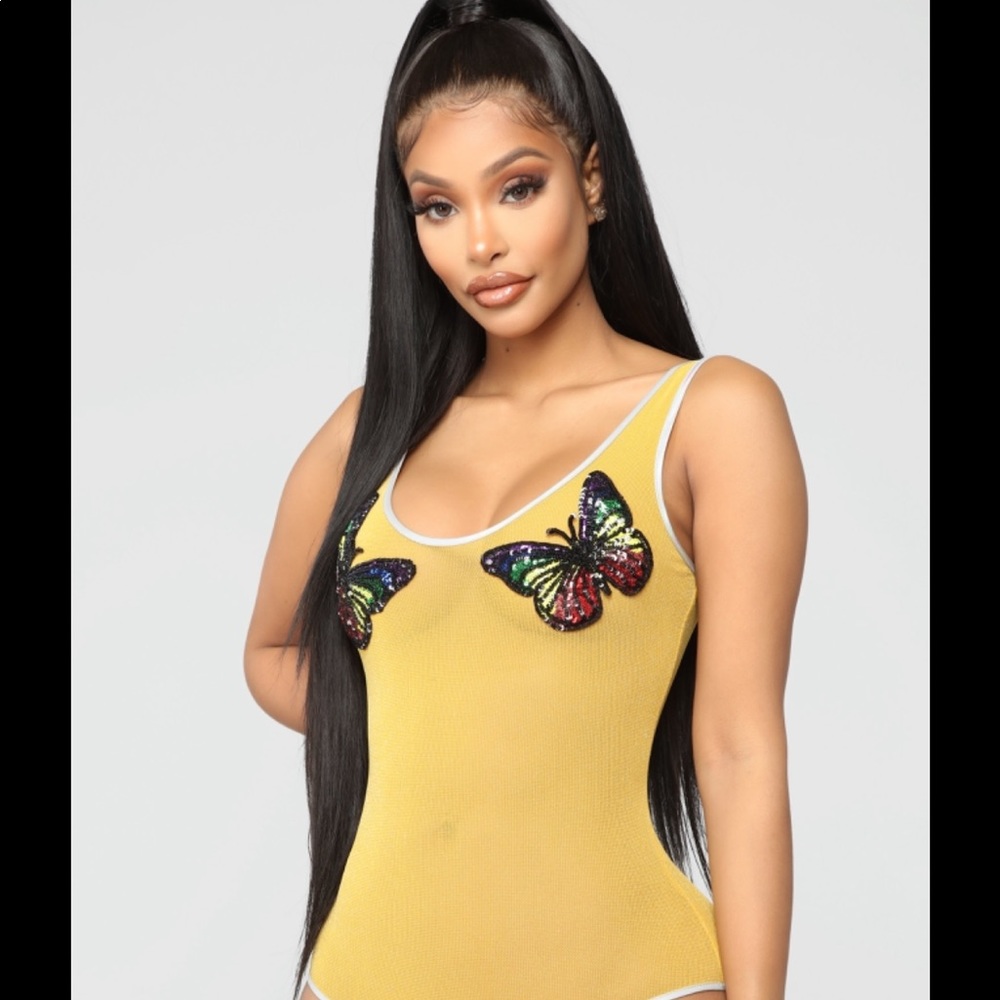 Butterfly body suit